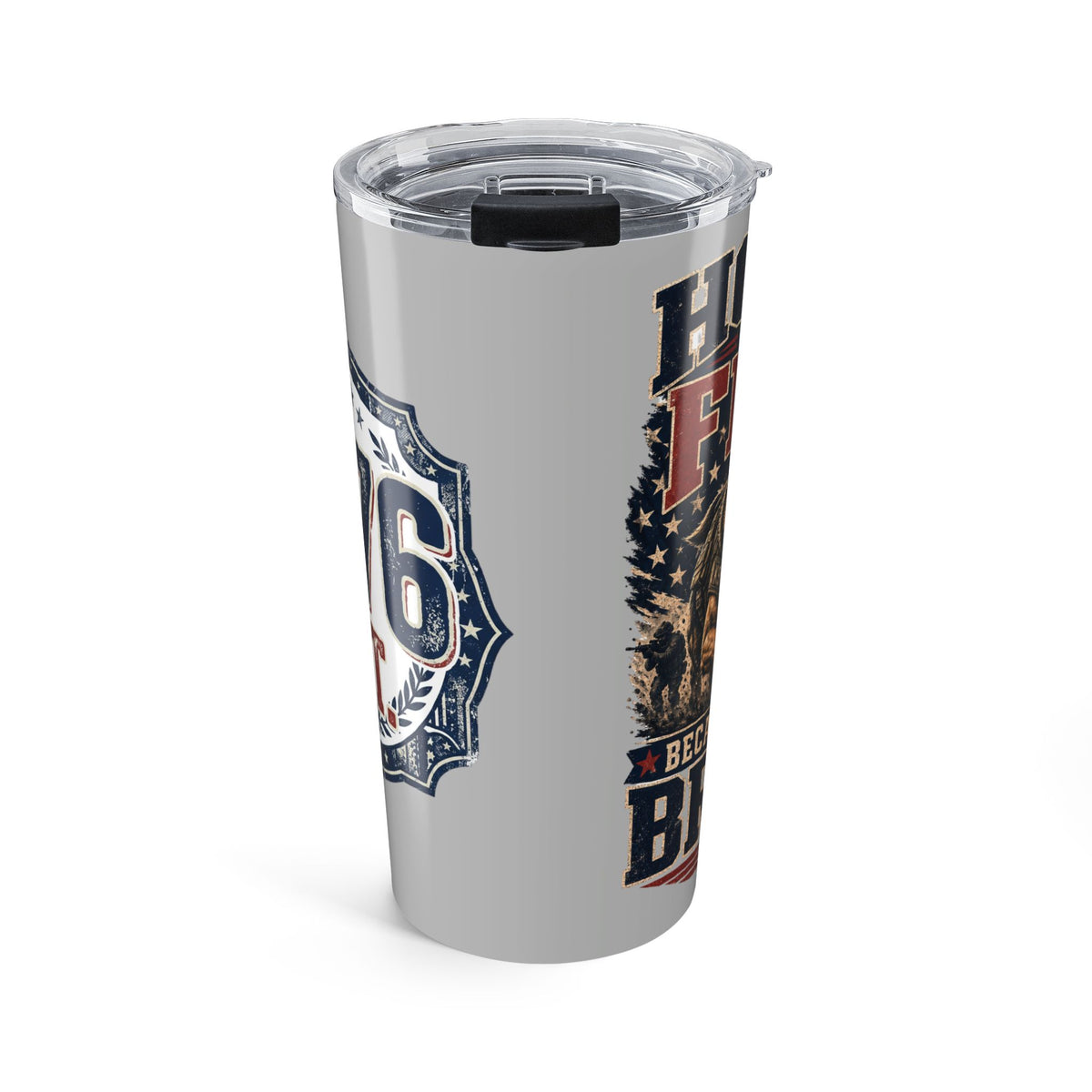 1776 Tumbler 20oz Tumbler — "Home of the Free Because of the Brave" Patriotic Stainless Travel Cup