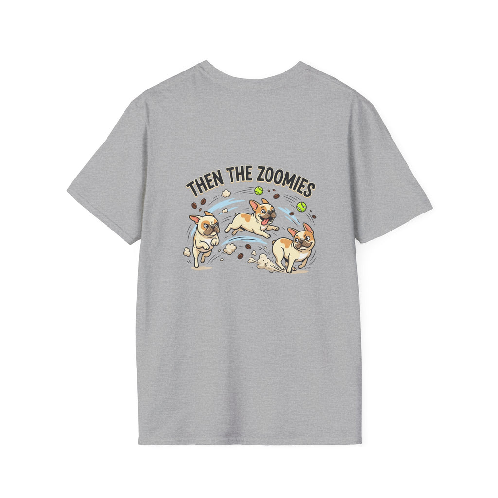 French Bulldog "Coffee First" T-Shirt