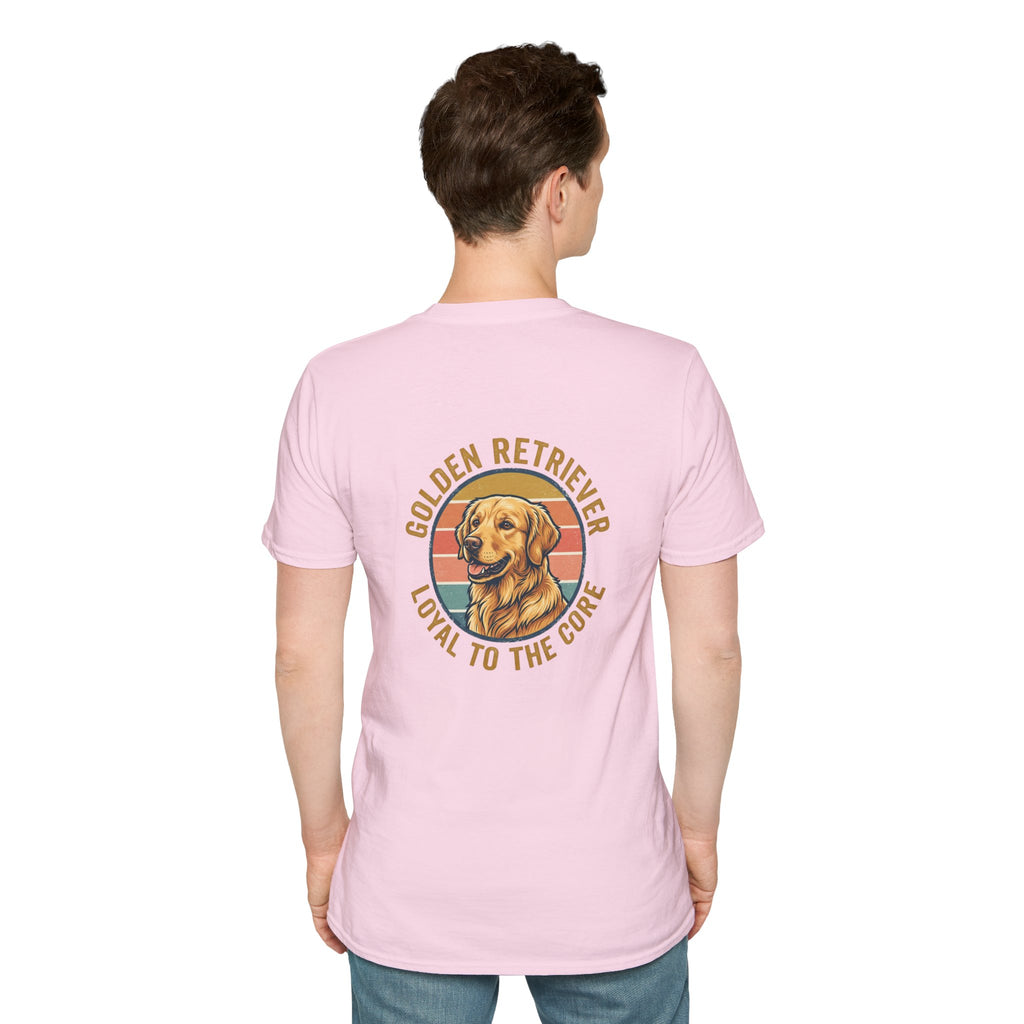 Golden Retriever Good Boy Club Print T-Shirt