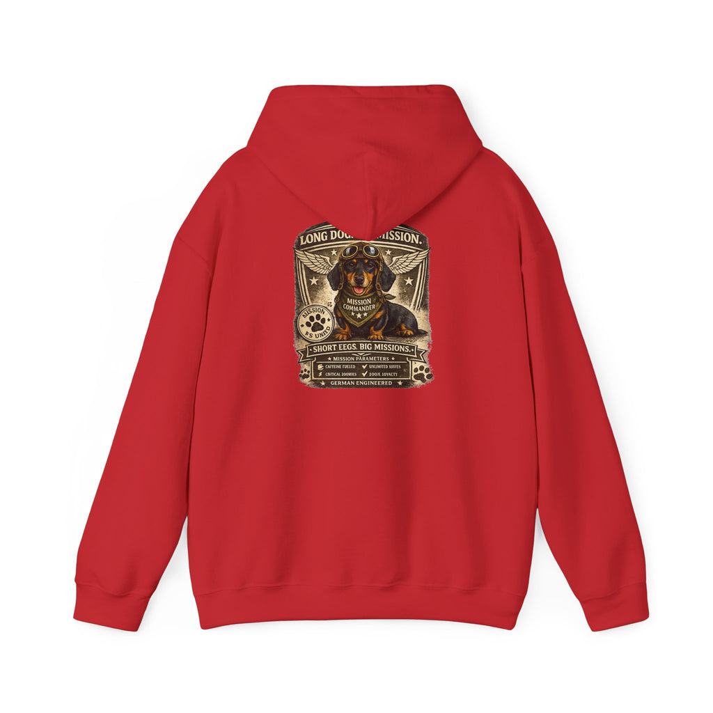 Dachshund — "Long Dog" Vintage Badge Graphic