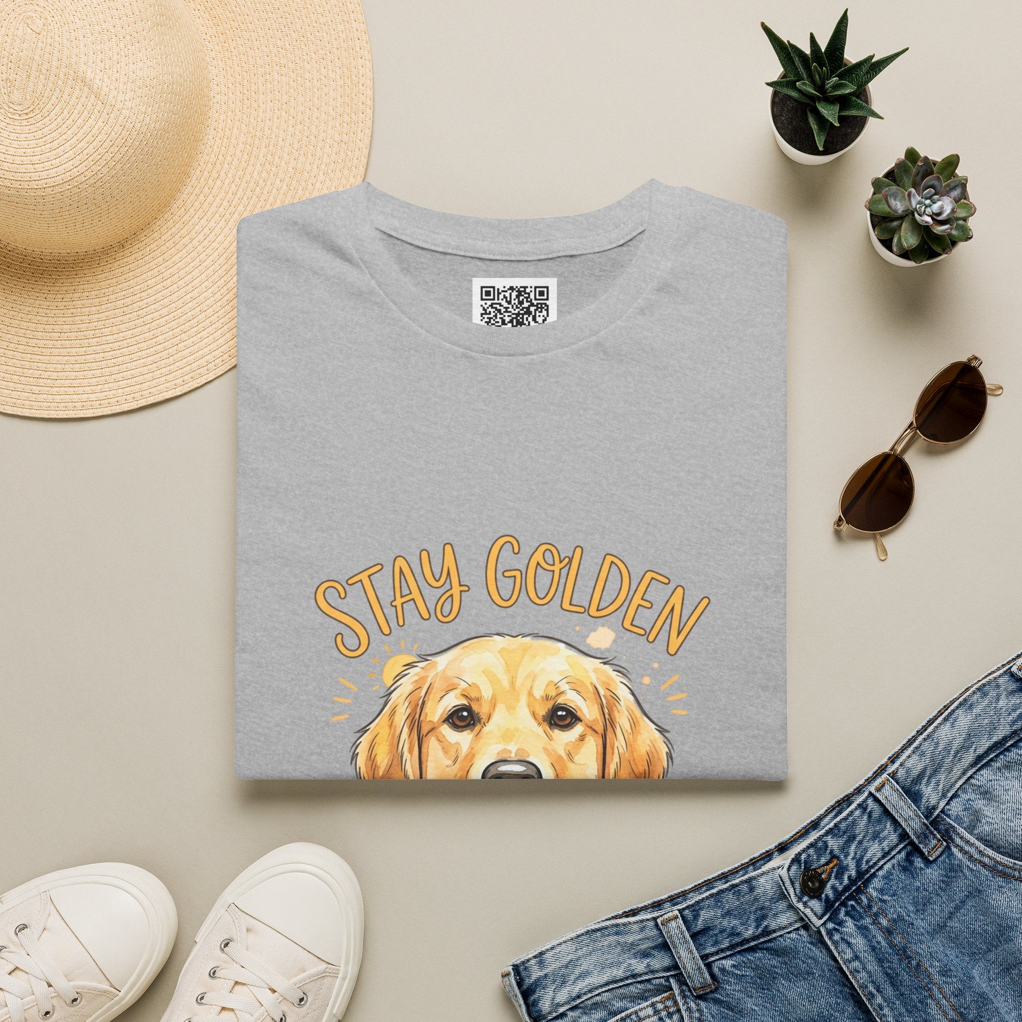 "Stay Golden" Golden Retriever Graphic Tee