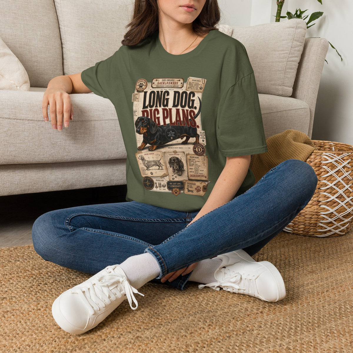 Long Dog, Big Plans Dachshund T-Shirt