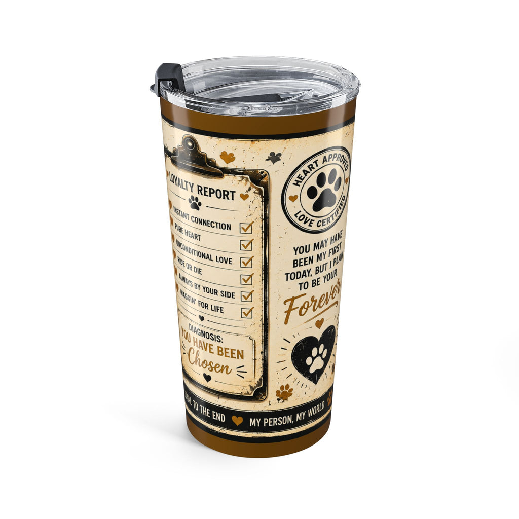 Tumbler – "Stay Golden" Dog Lover Travel Cup