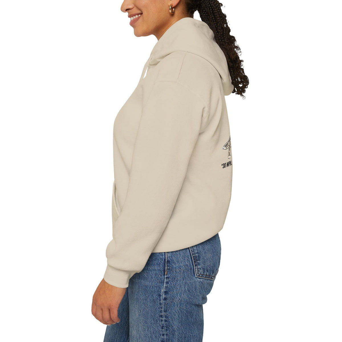 German Shepherd Hoodie - "I Can Run What's Your SuperPower" - Word Cloud Dog Silhouette Graphic Sweatshirt