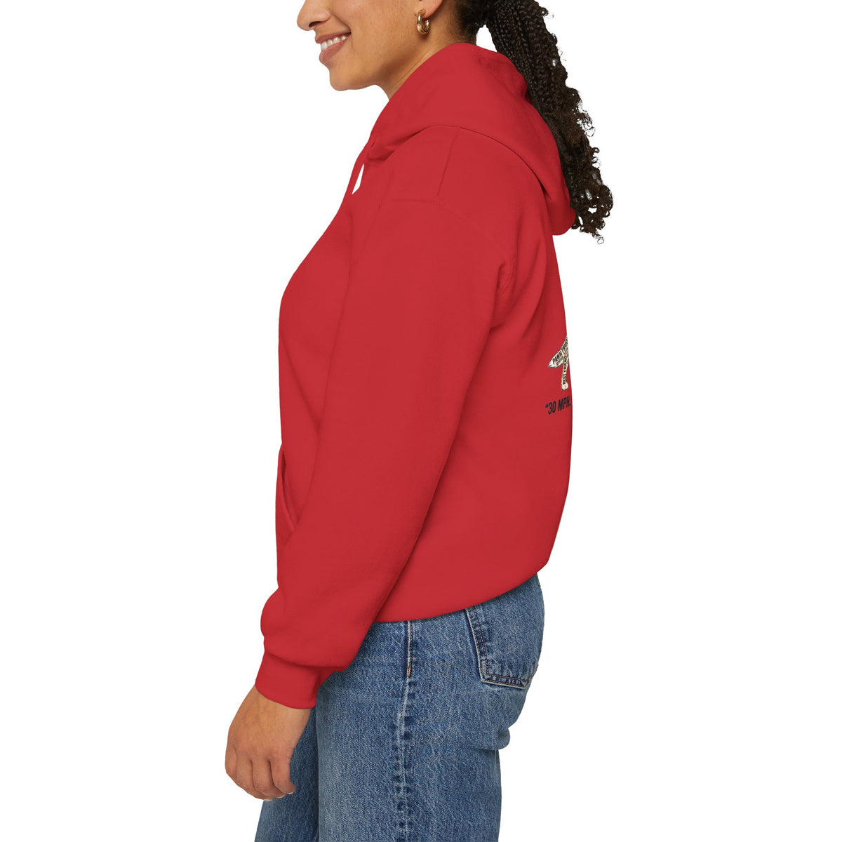 German Shepherd Hoodie - "I Can Run What's Your SuperPower" - Word Cloud Dog Silhouette Graphic Sweatshirt