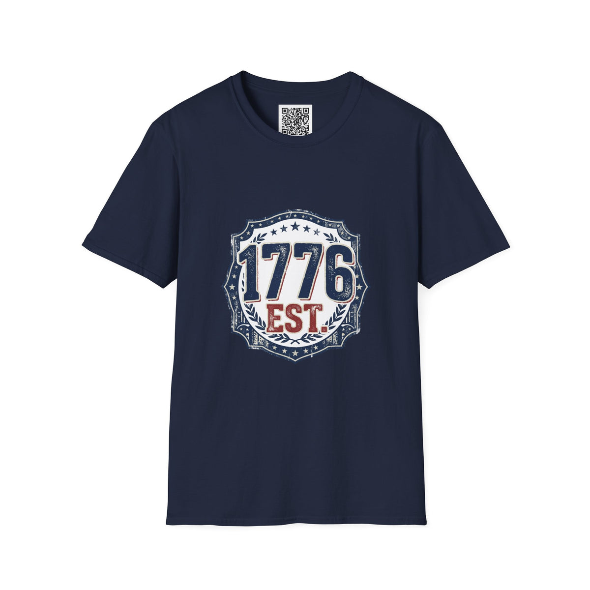 1776 Vintage Shield T-Shirt — Patriotic Independence Day Tee