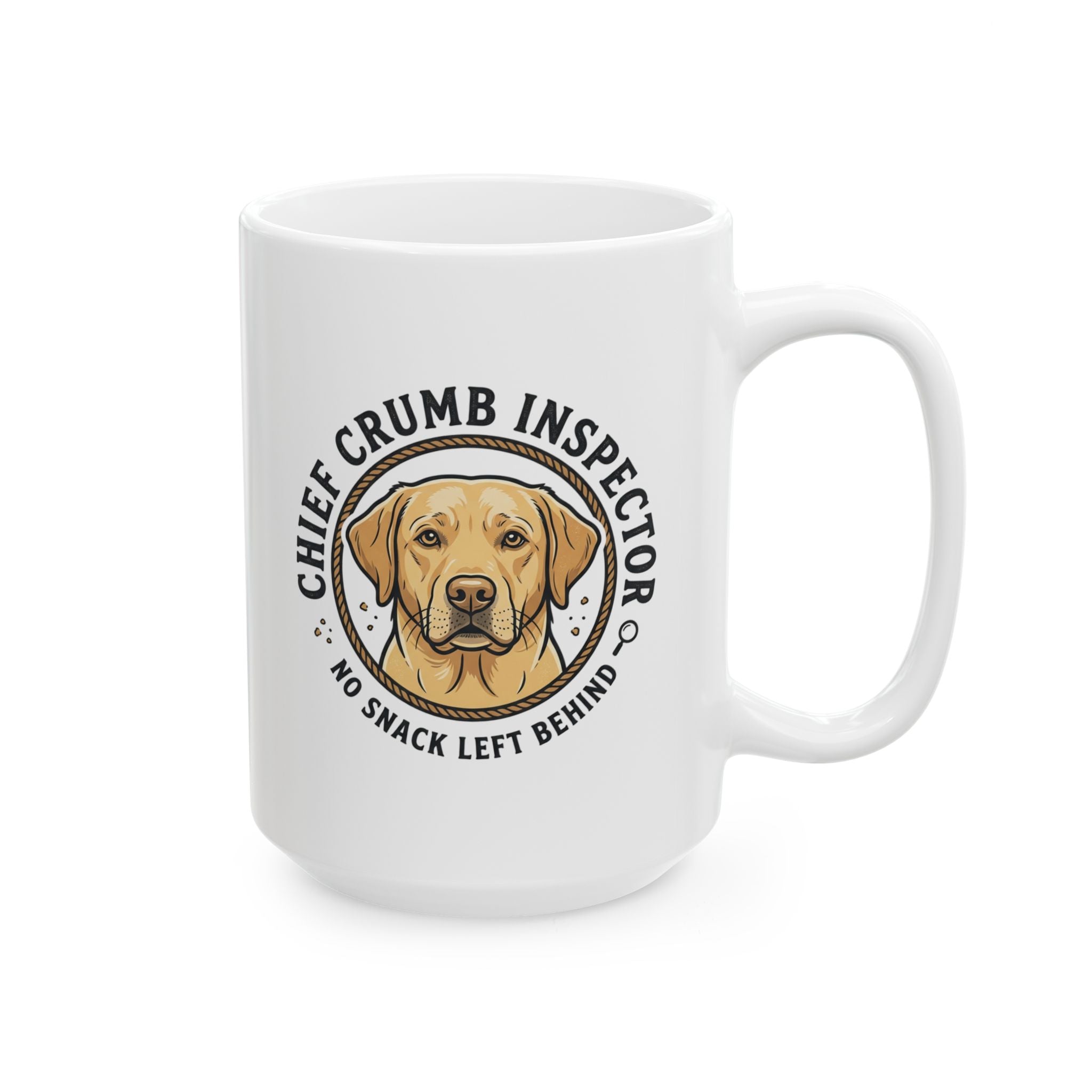 Labrador Retriever Chief Crumb Inspector Ceramic Mug – Coffee Cup (11oz & 15oz)