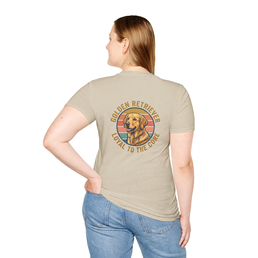 Golden Retriever Good Boy Club Print T-Shirt