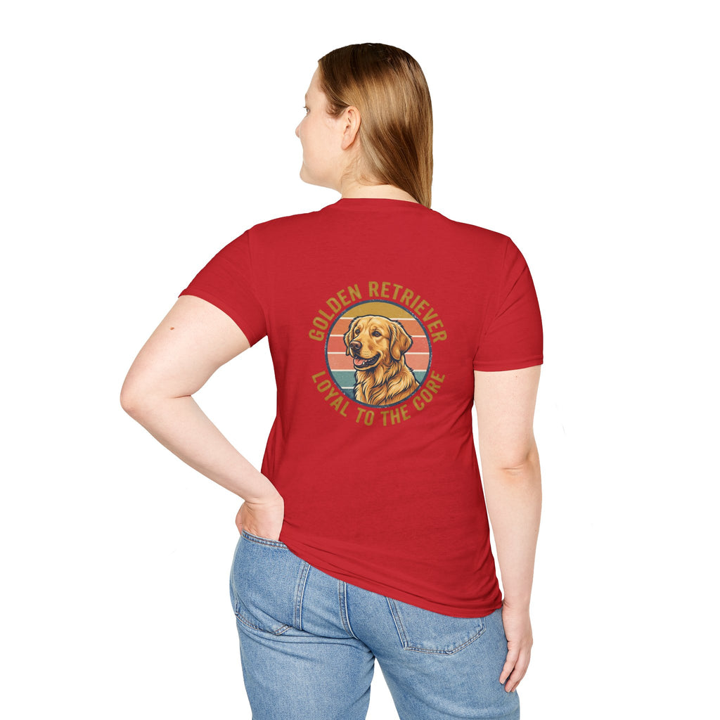 Golden Retriever Good Boy Club Print T-Shirt