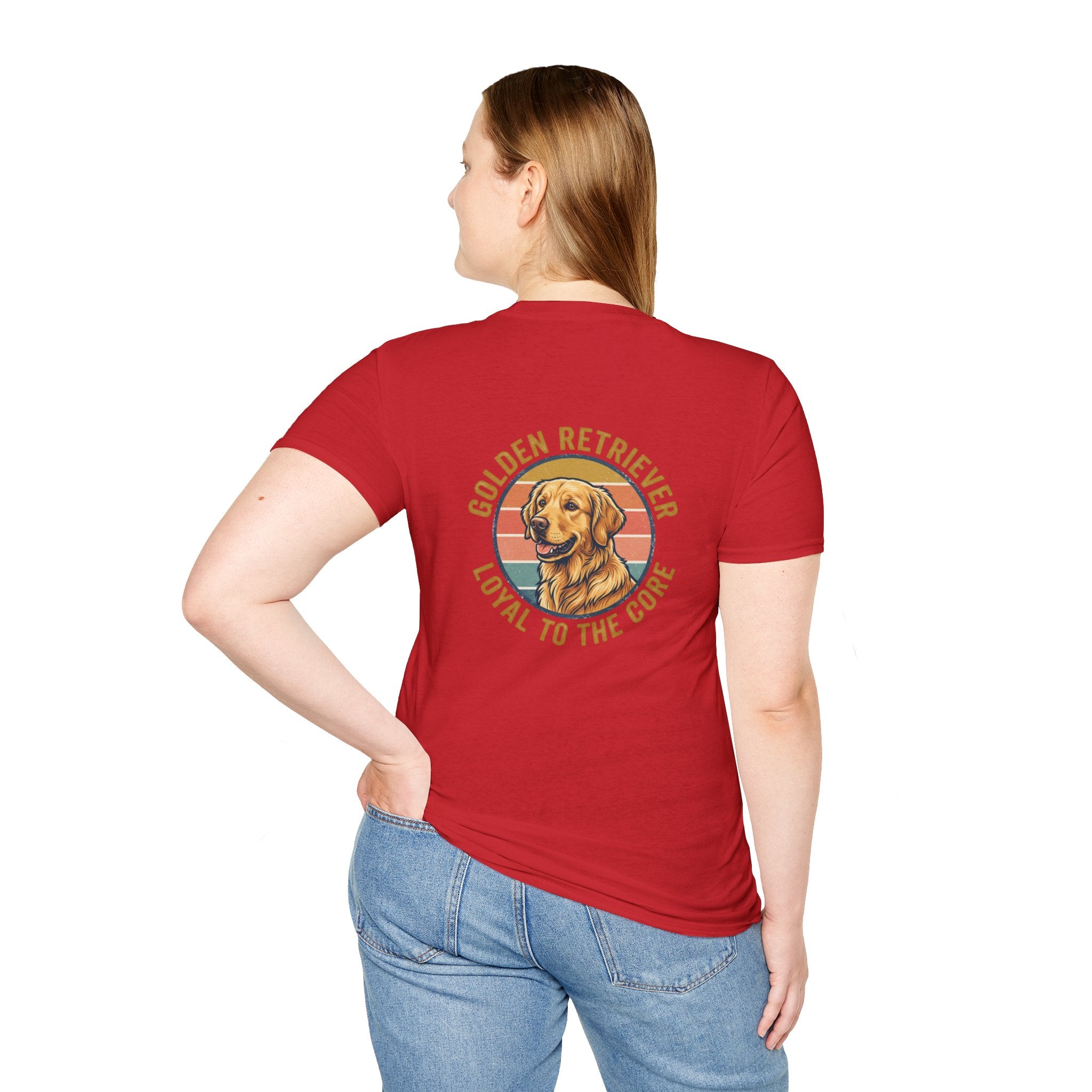 Golden Retriever Good Boy Club Print T-Shirt