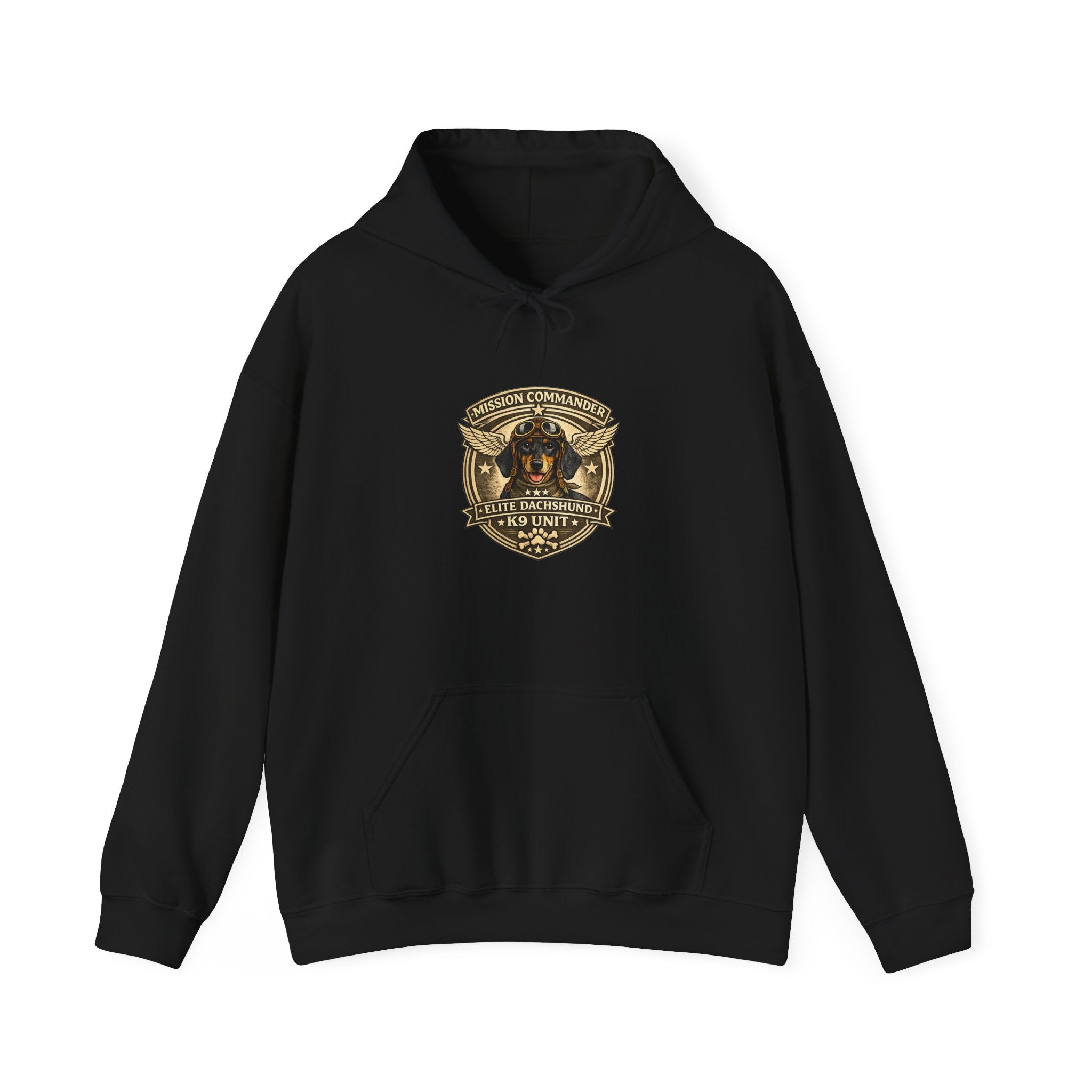 Dachshund — "Long Dog" Vintage Badge Graphic