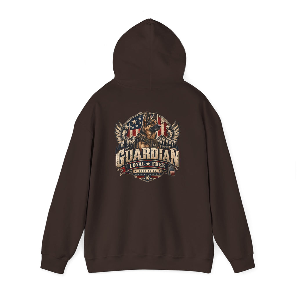 Guardian Loyal & Free Hoodie - Patriotic American Flag Eagle Design