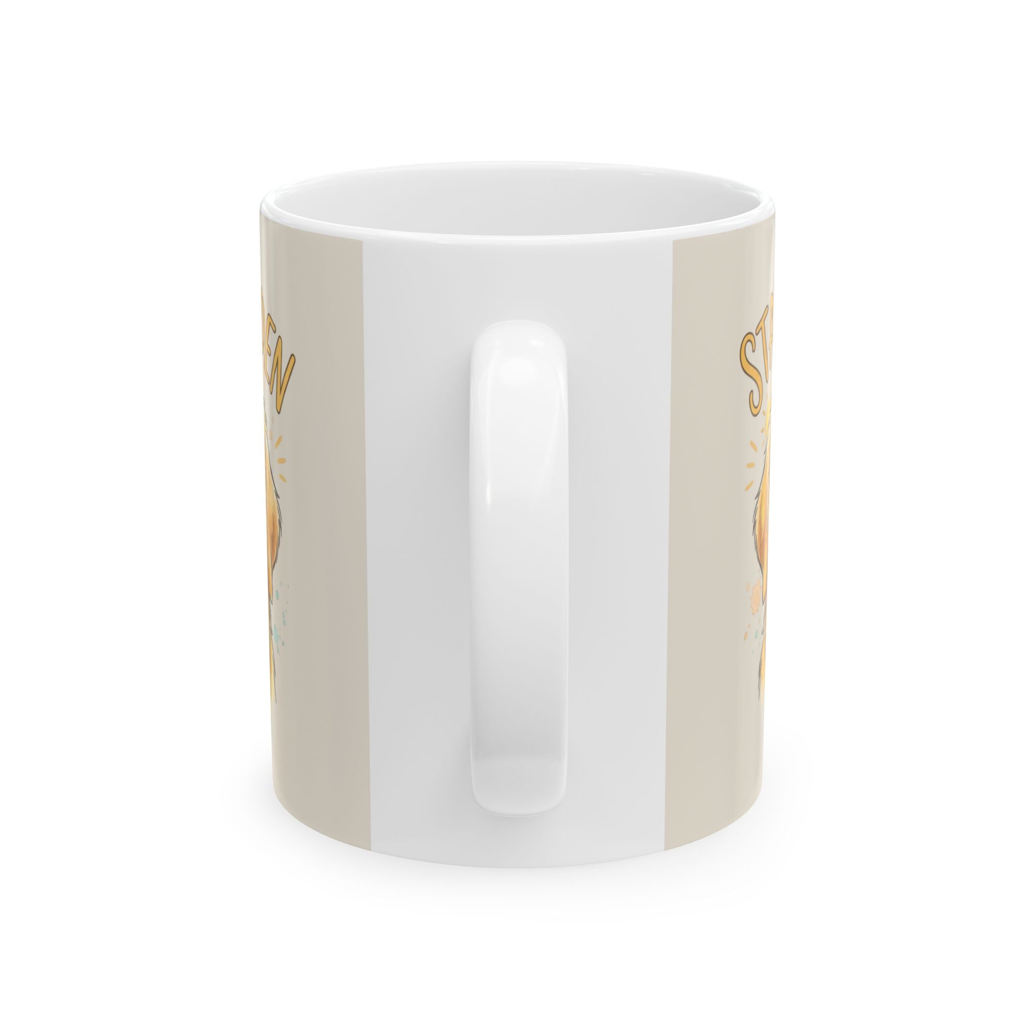 “Stay Golden” Ceramic Coffee Cup (11oz & 15oz)