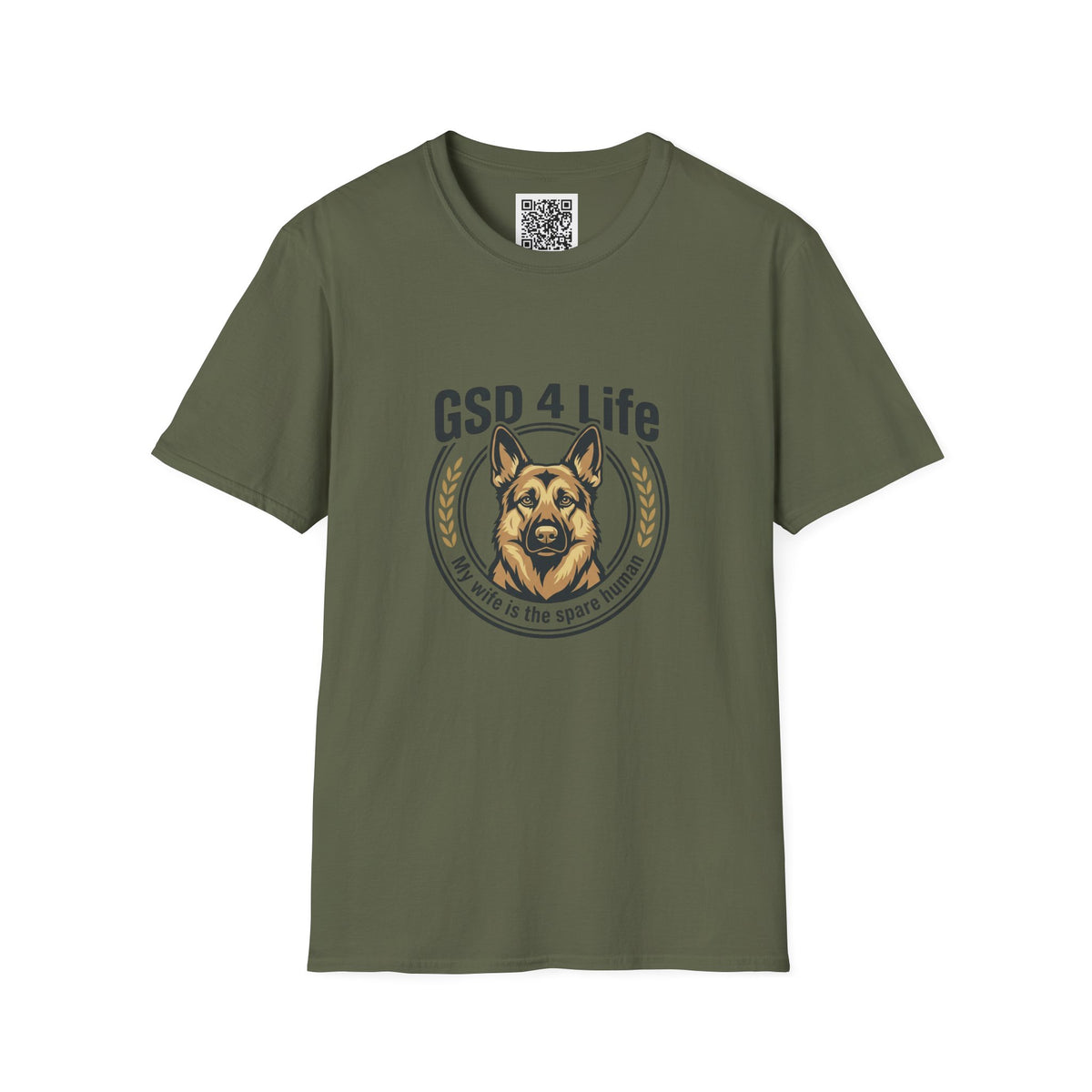GSD 4 Life T-Shirt — My wife is a spare human German Shepherd Dog Lover Tee