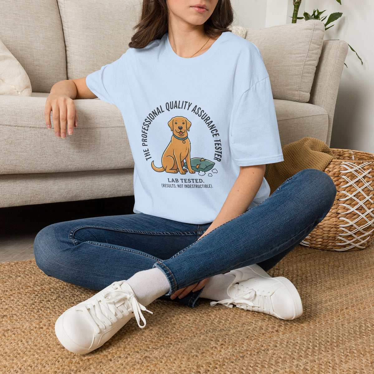 Lab Tested Quality Assurance Dog Graphic Tee