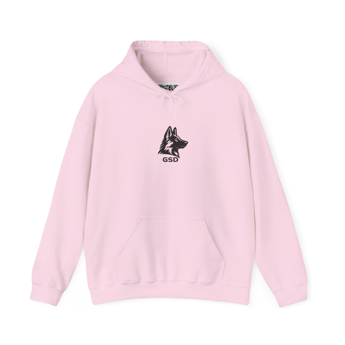German Shepherd Hoodie - "I Can Run What's Your SuperPower" - Word Cloud Dog Silhouette Graphic Sweatshirt
