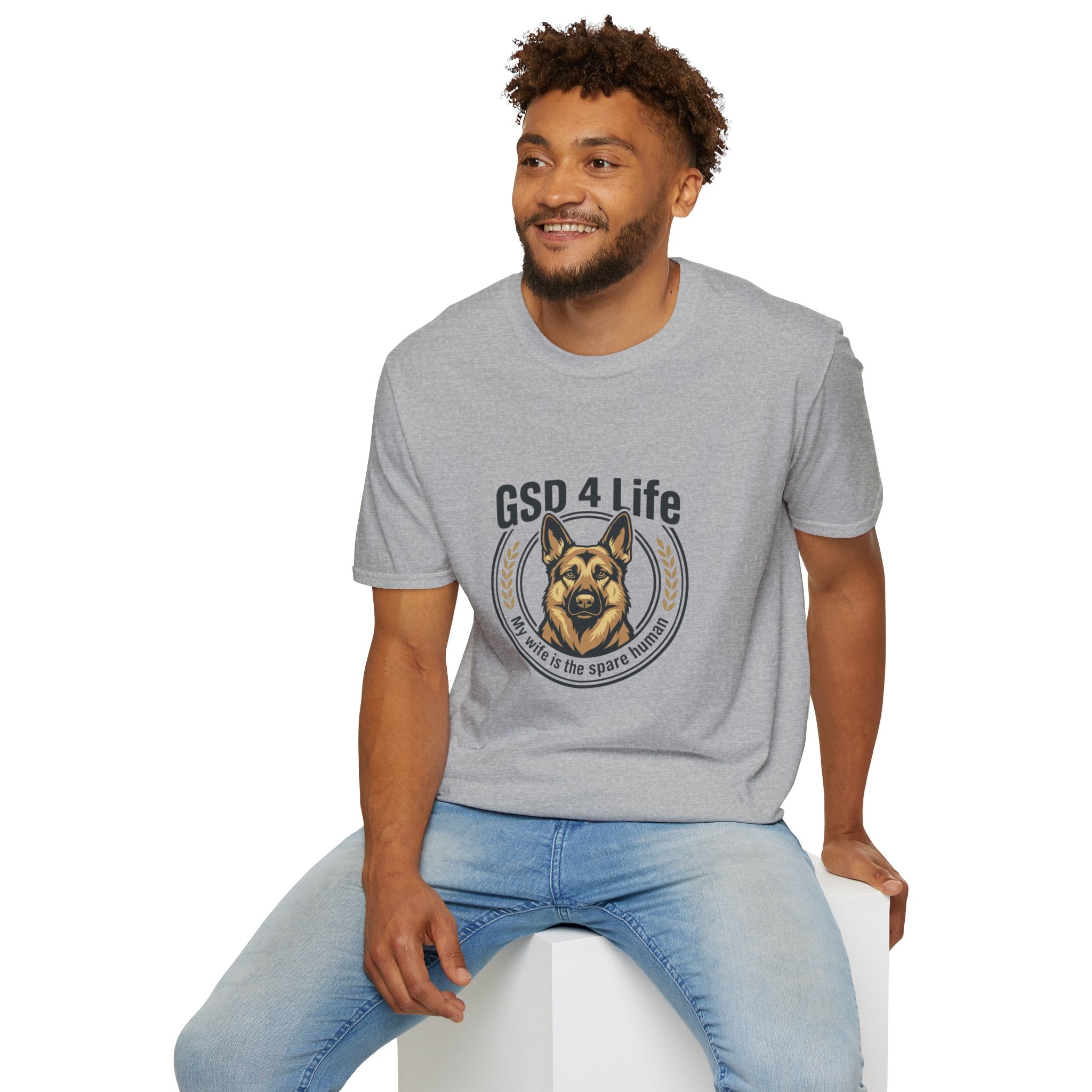 GSD 4 Life T-Shirt — My wife is a spare human German Shepherd Dog Lover Tee