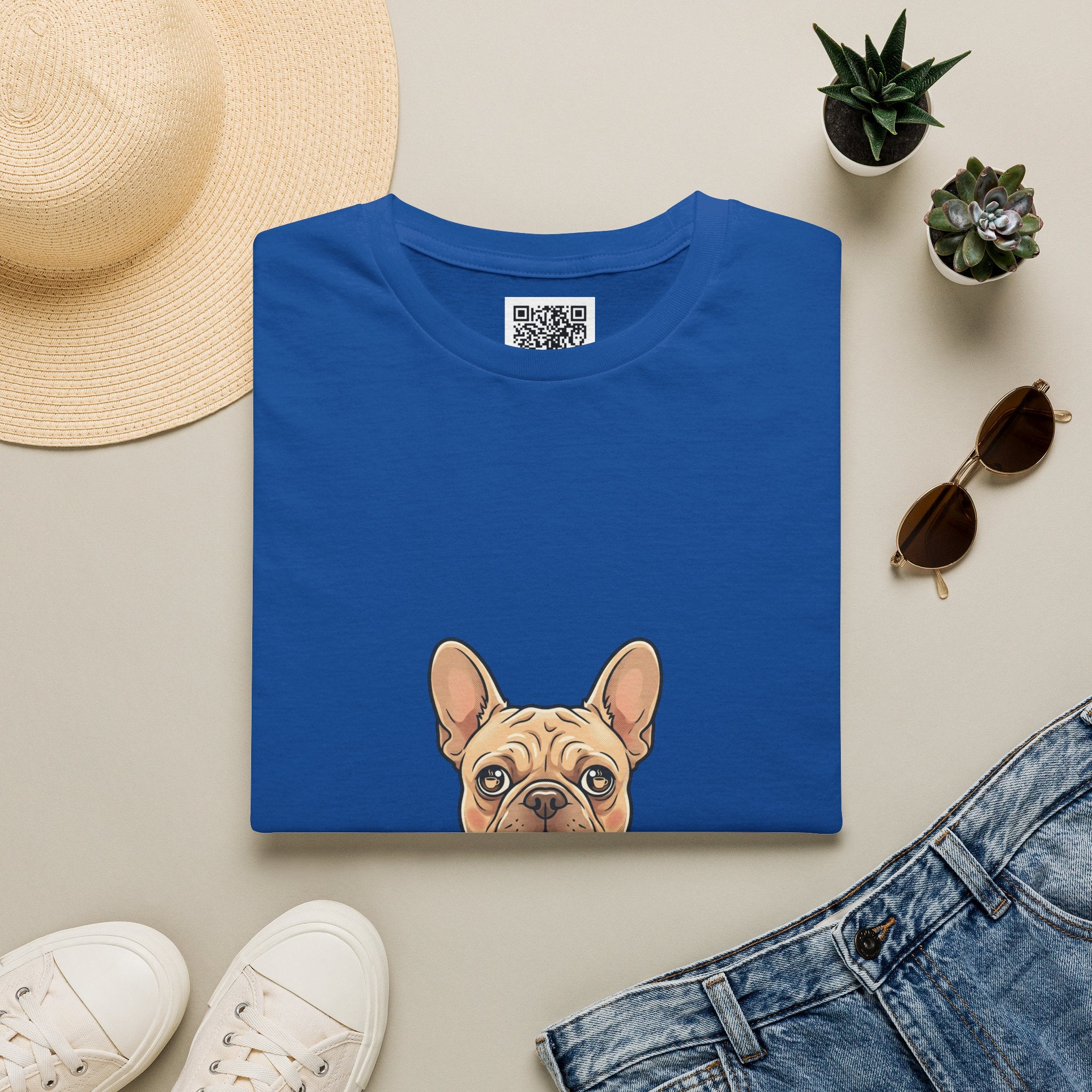 French Bulldog "Coffee First" T-Shirt
