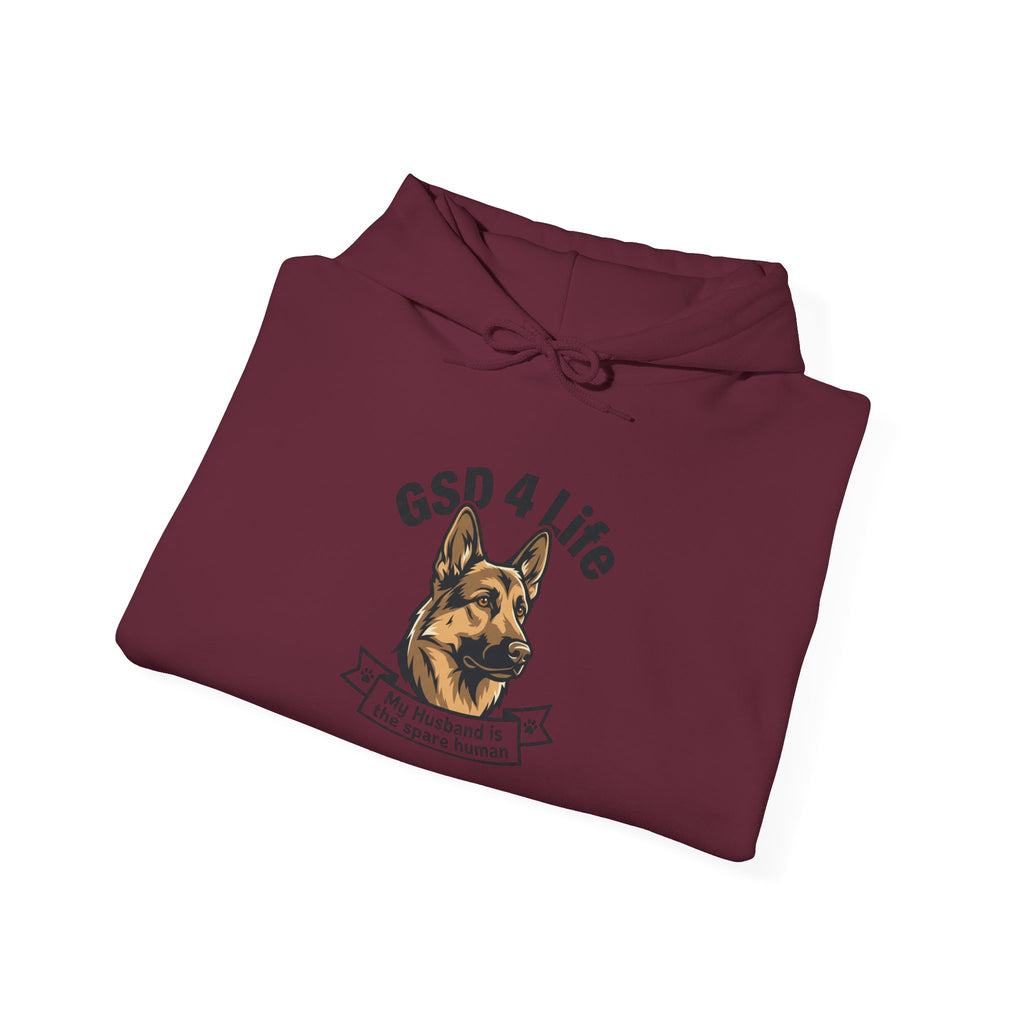 GSD 4 Life Hoodie — my husband is the spare human