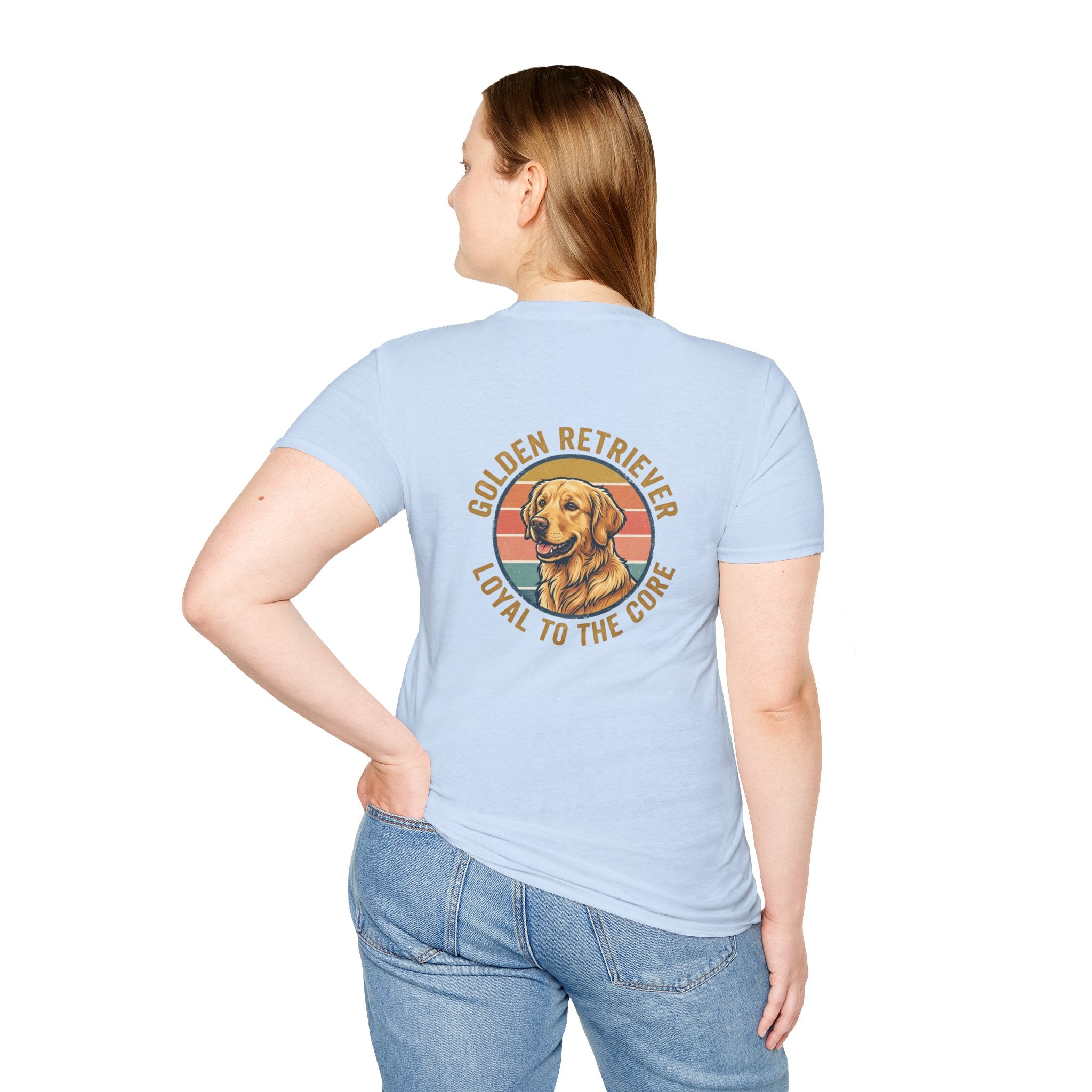 Golden Retriever Good Boy Club Print T-Shirt