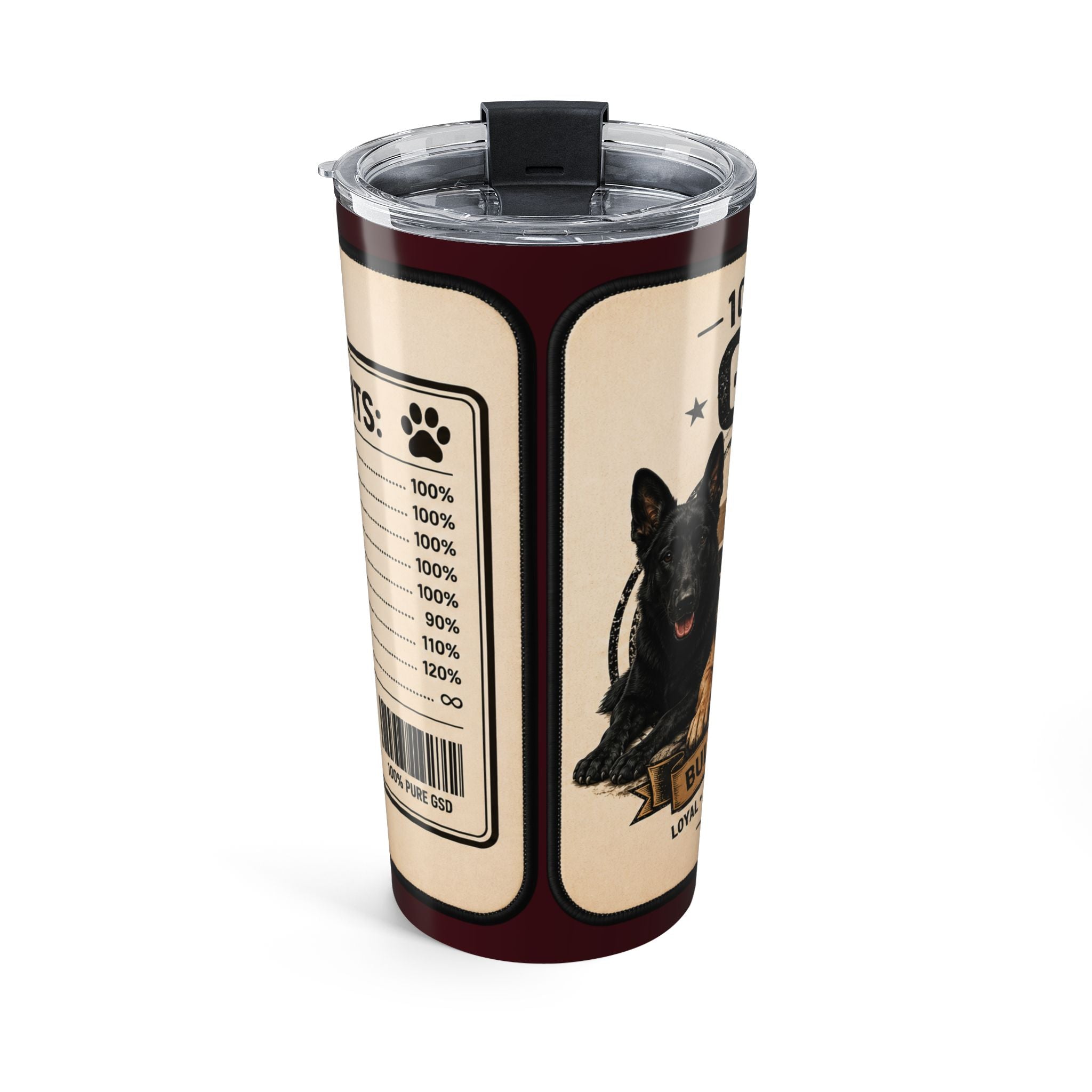 GSD — 'Pure Breed' Travel Coffee Cup 20oz