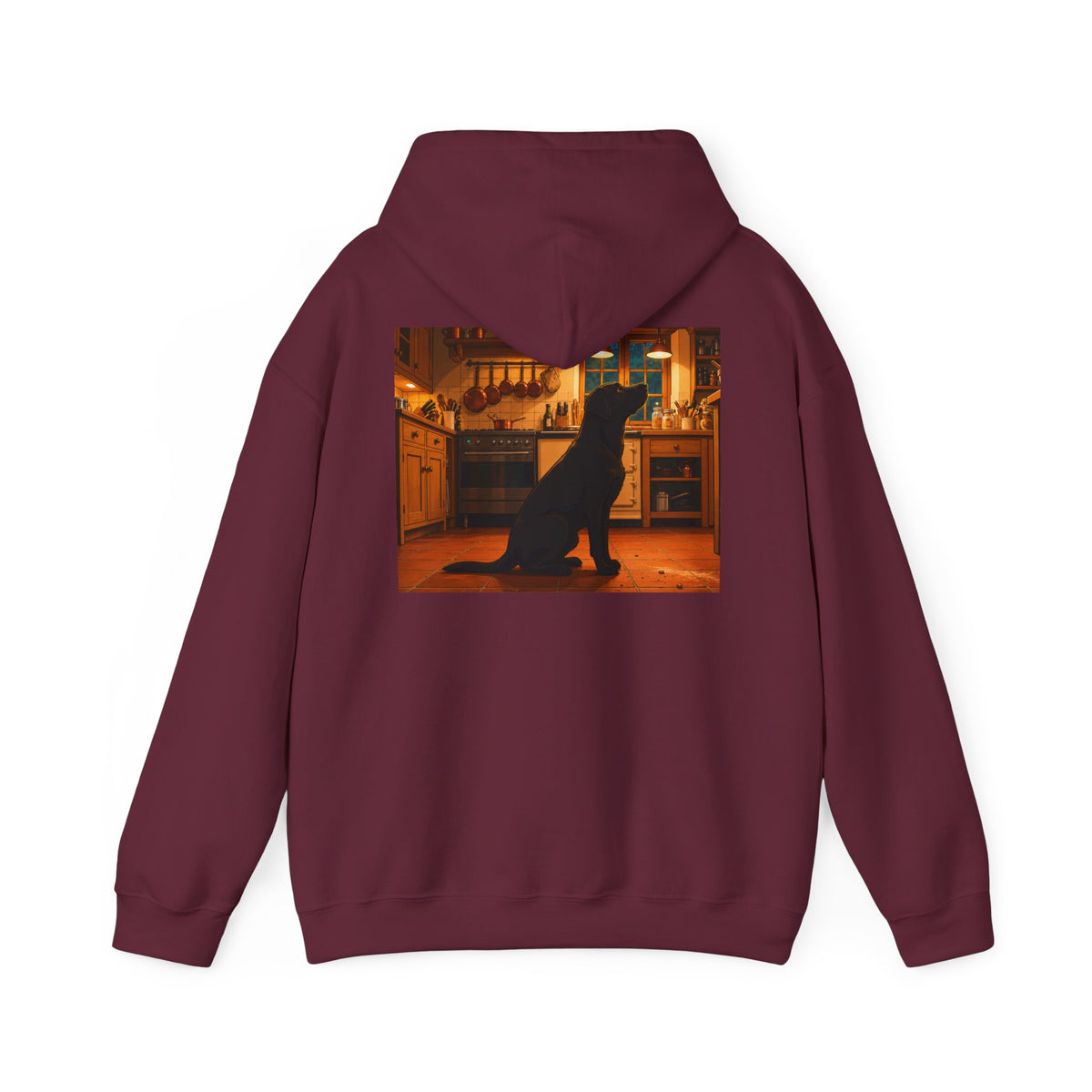 Labrador Retriever Hoodie — “Chief Crumb Inspector” Cute Labrador Kitchen Portrait Pullover