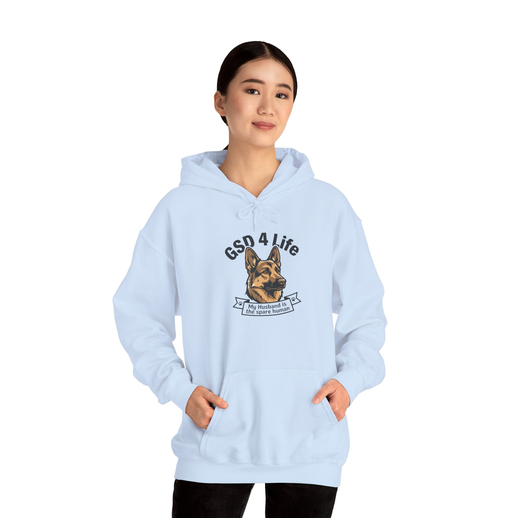 GSD 4 Life Hoodie — my husband is the spare human