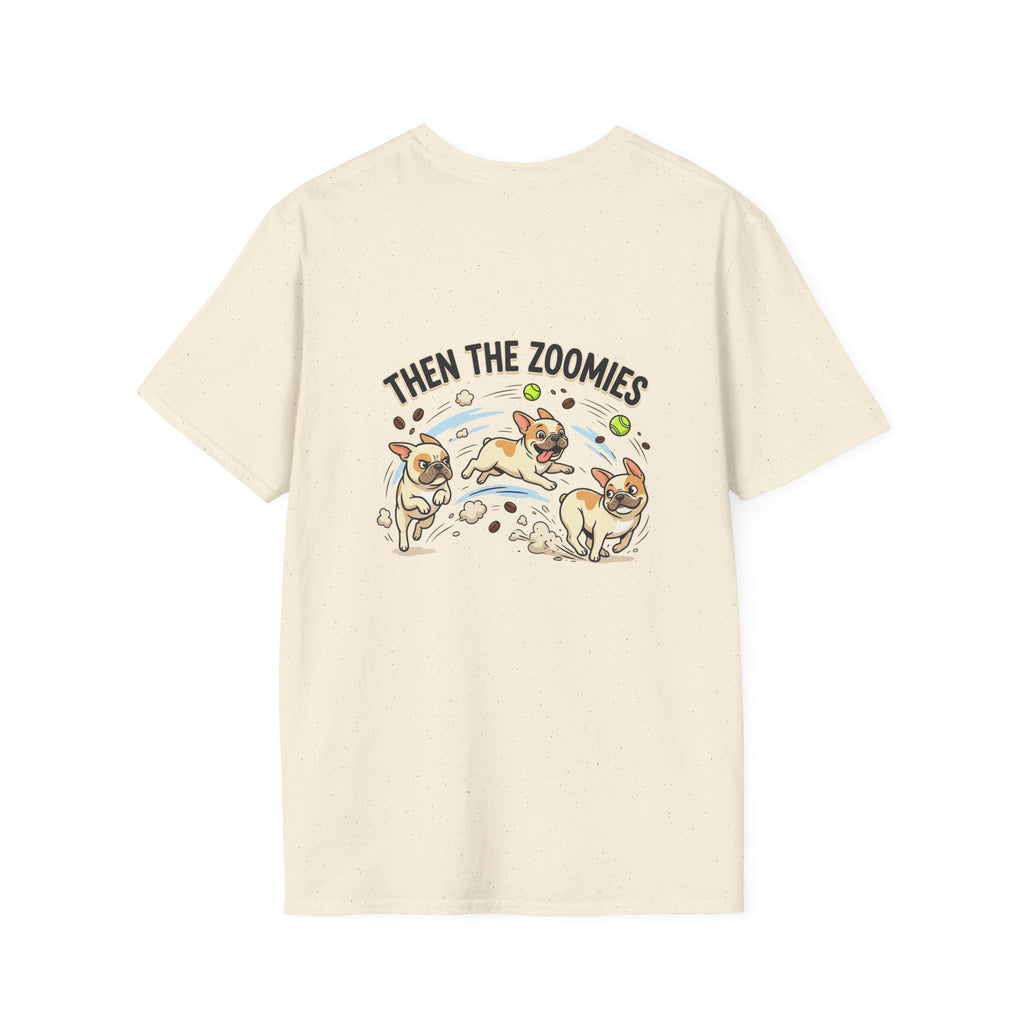French Bulldog "Coffee First" T-Shirt