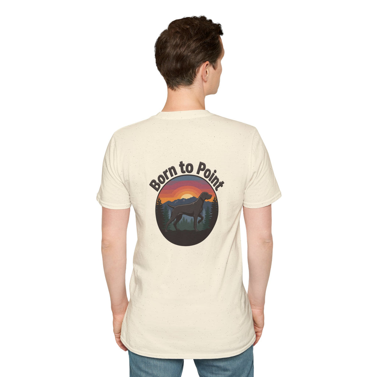 German Shorthair Pointer Est. 1870s Born to Point Logo T-Shirt