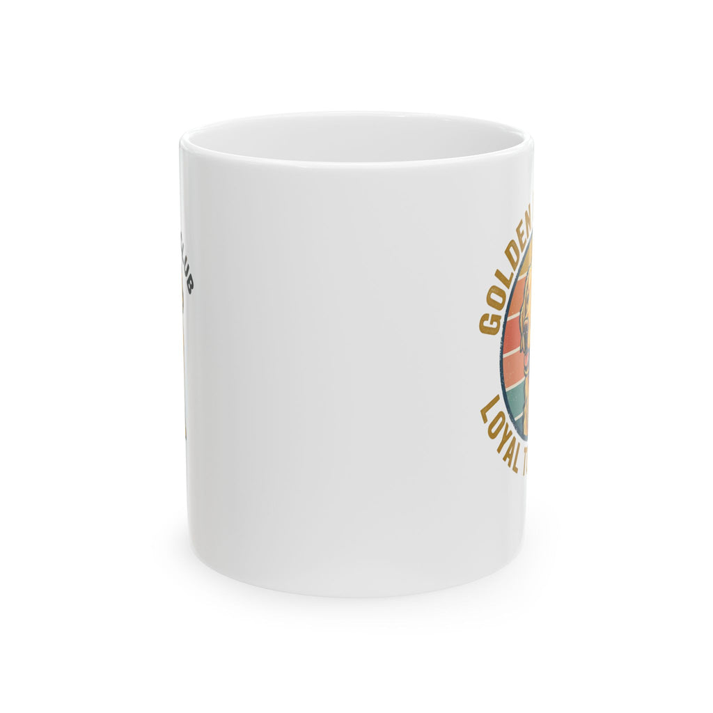Golden Retriever Ceramic Mug — "Good Boy" Loyal Dog Coffee Cup (11oz/15oz)