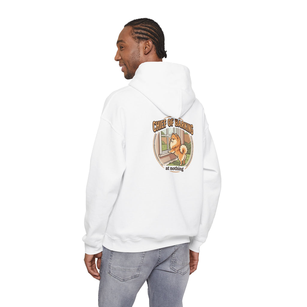 Pomeranian 'Chief of Barking at Nothing' Hoodie
