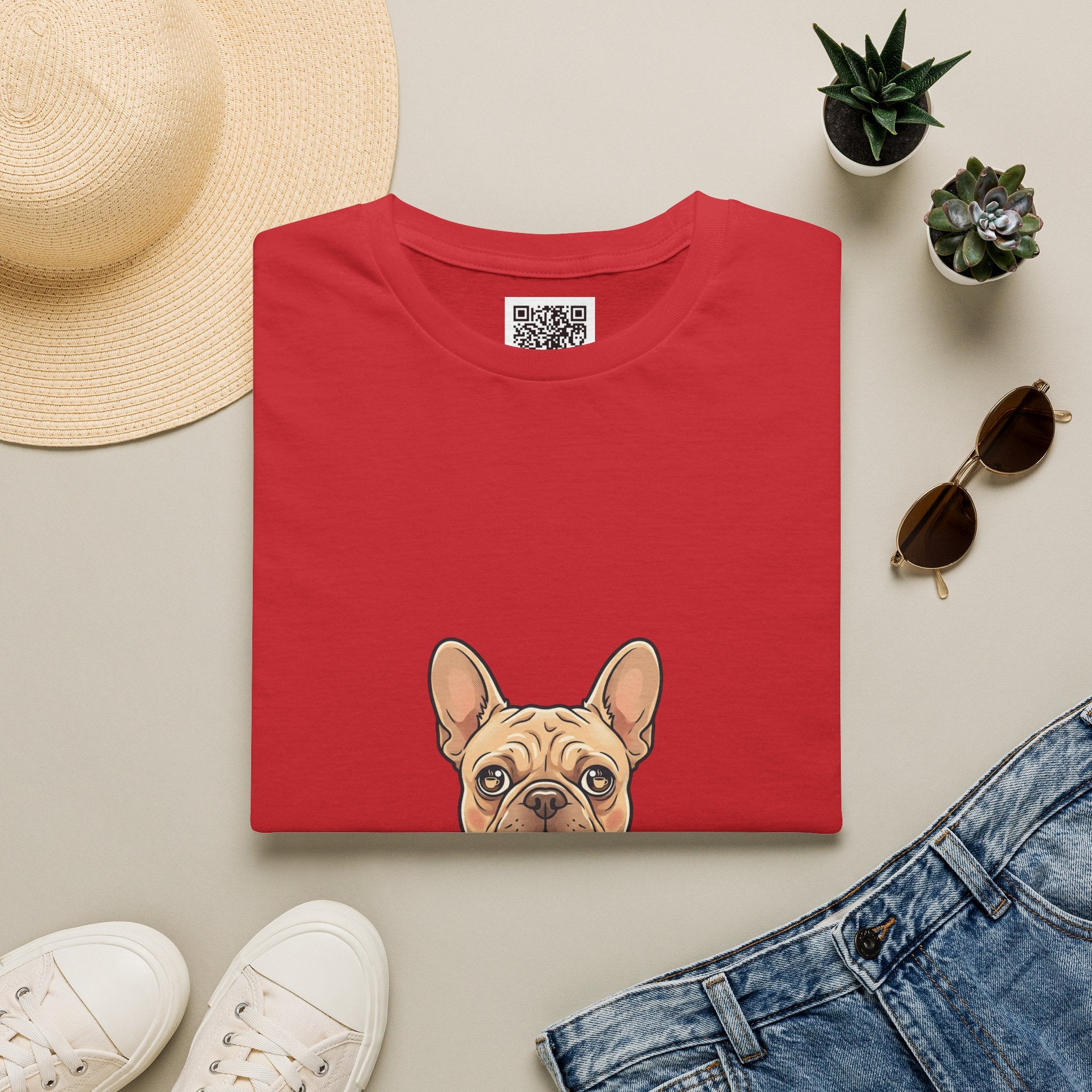 French Bulldog "Coffee First" T-Shirt