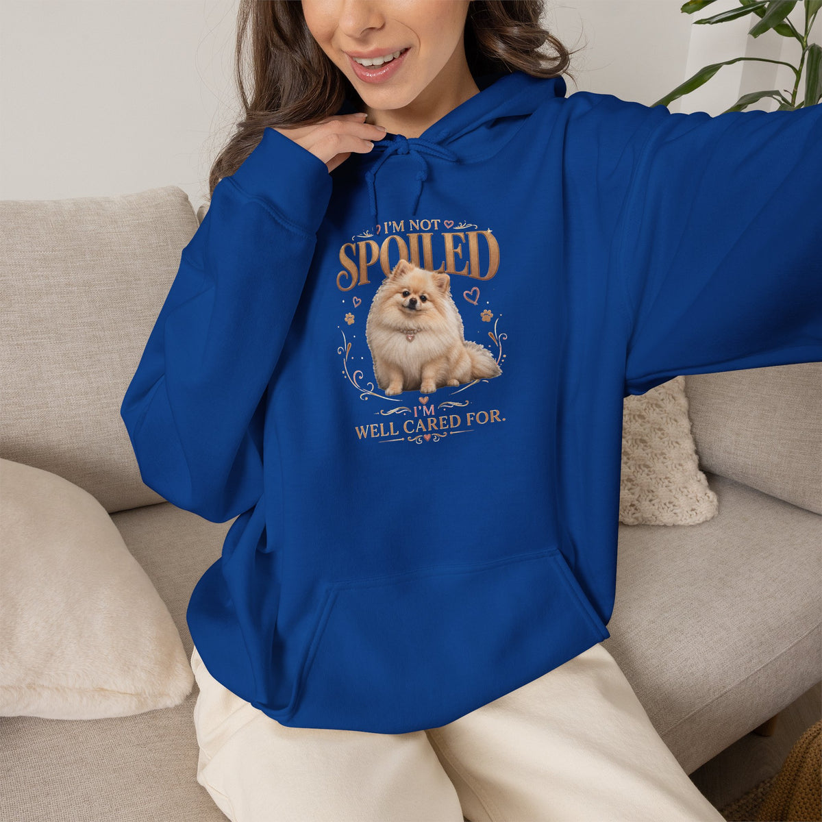 Pomeranian “Spoiled & Well Cared For” Hoodie