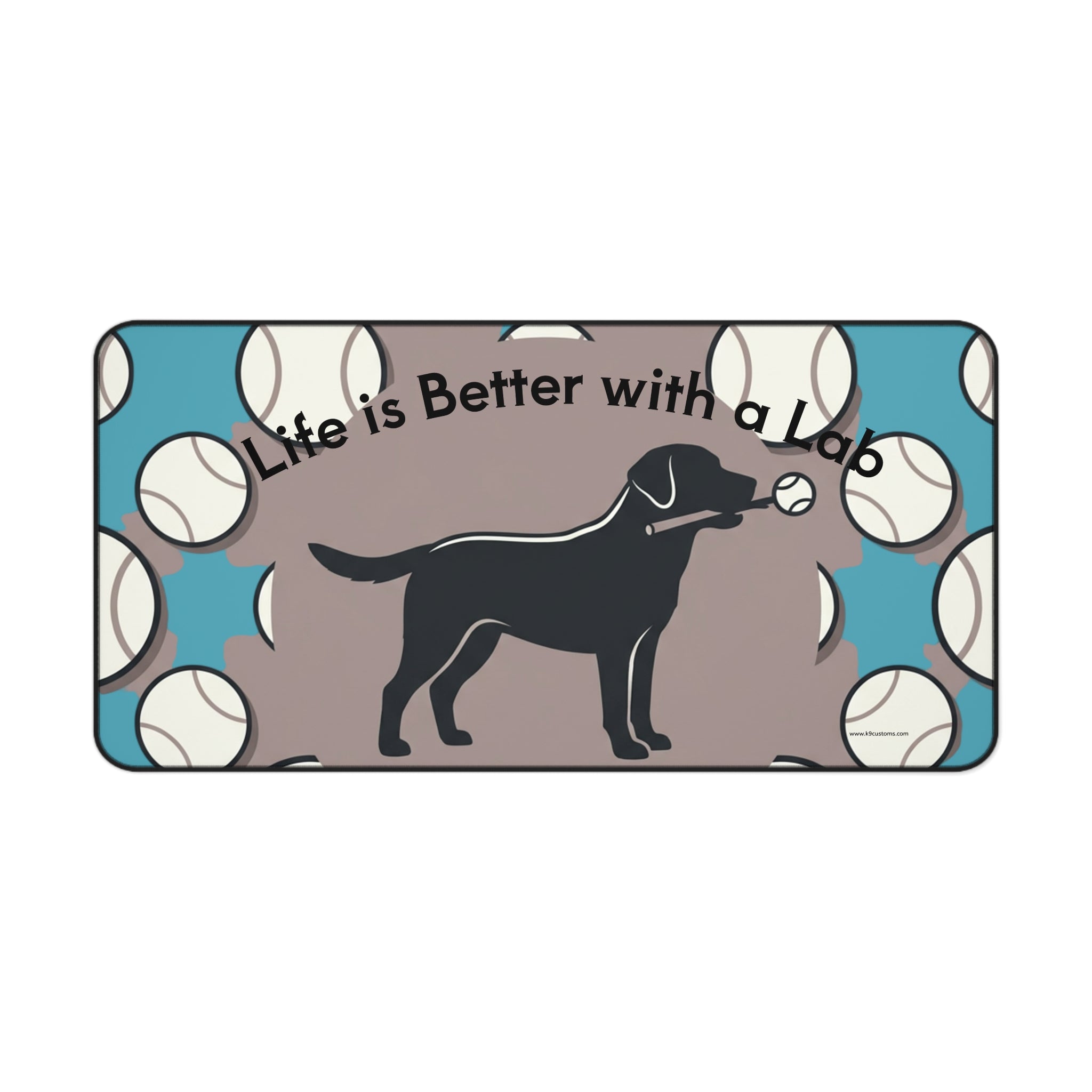 Lab Retriever Desk Mat — "Life is Better with a Lab" Mousepad