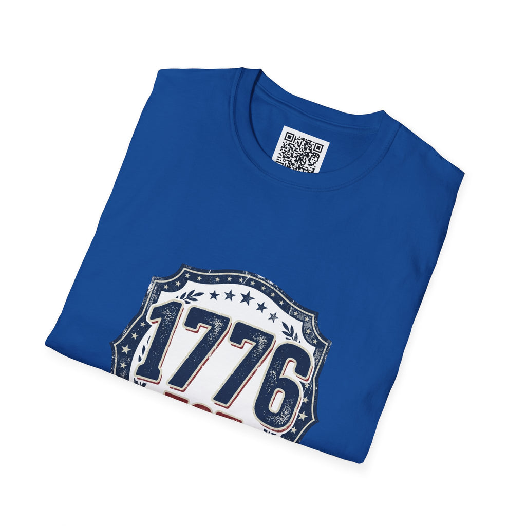 1776 Vintage Shield T-Shirt — Patriotic Independence Day Tee