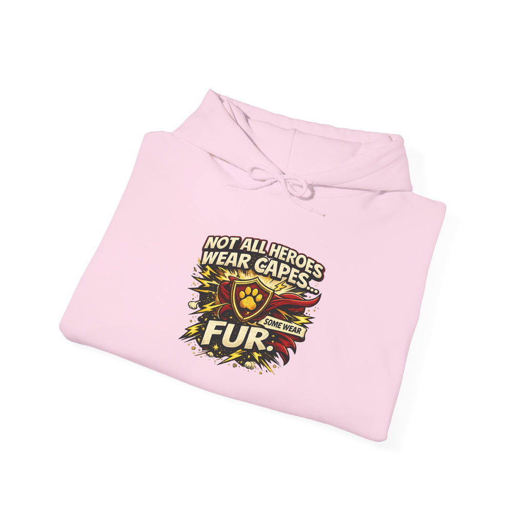 German Shepherd Protector Hoodie — "Not All Heroes Wear Capes" Dog Lover Pullover