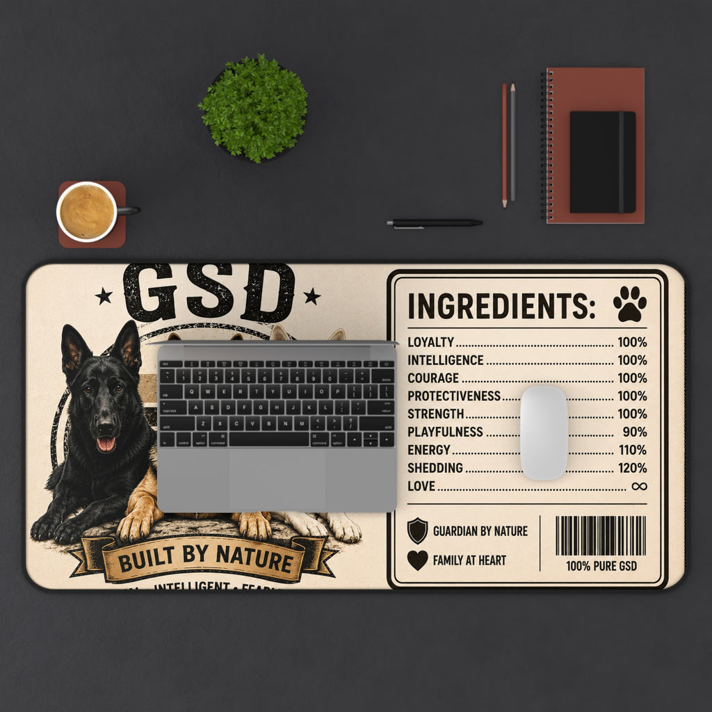 100% Pure GSD Desk Mat