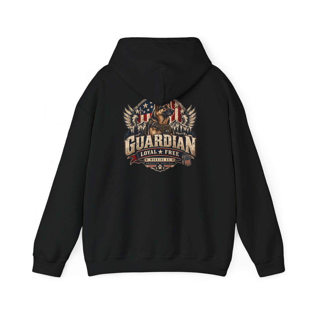 Guardian Loyal & Free Hoodie - Patriotic American Flag Eagle Design