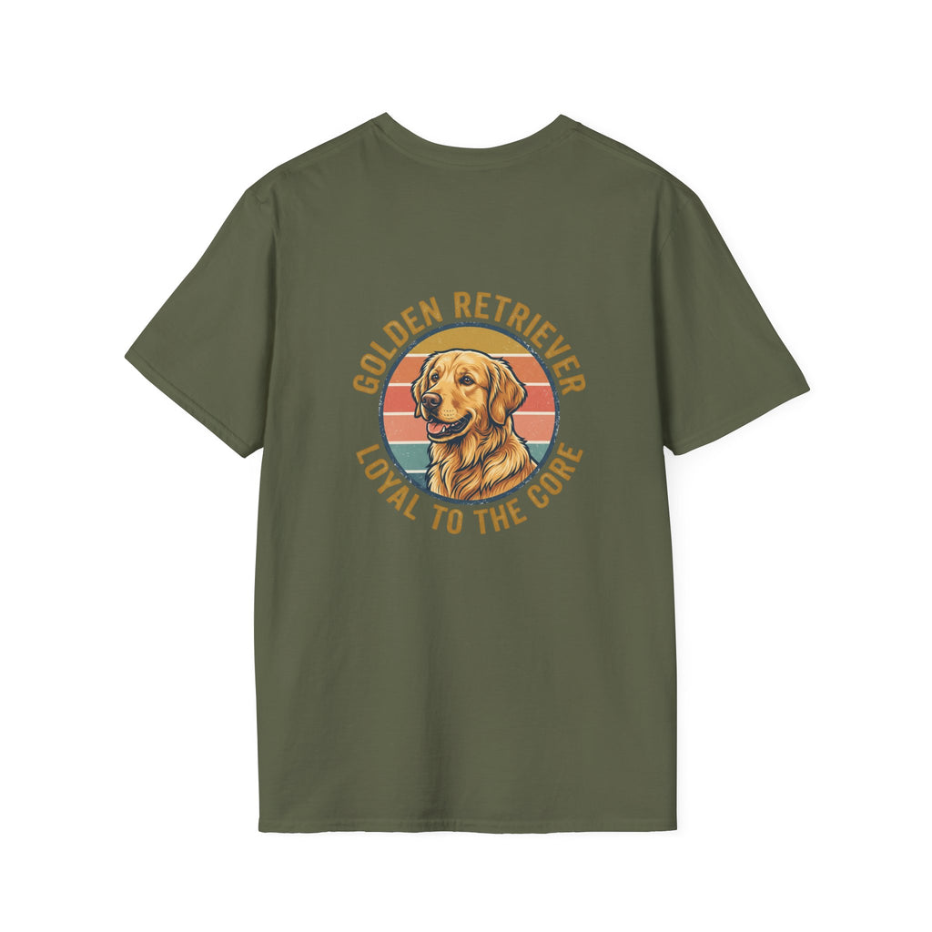 Golden Retriever Good Boy Club Print T-Shirt