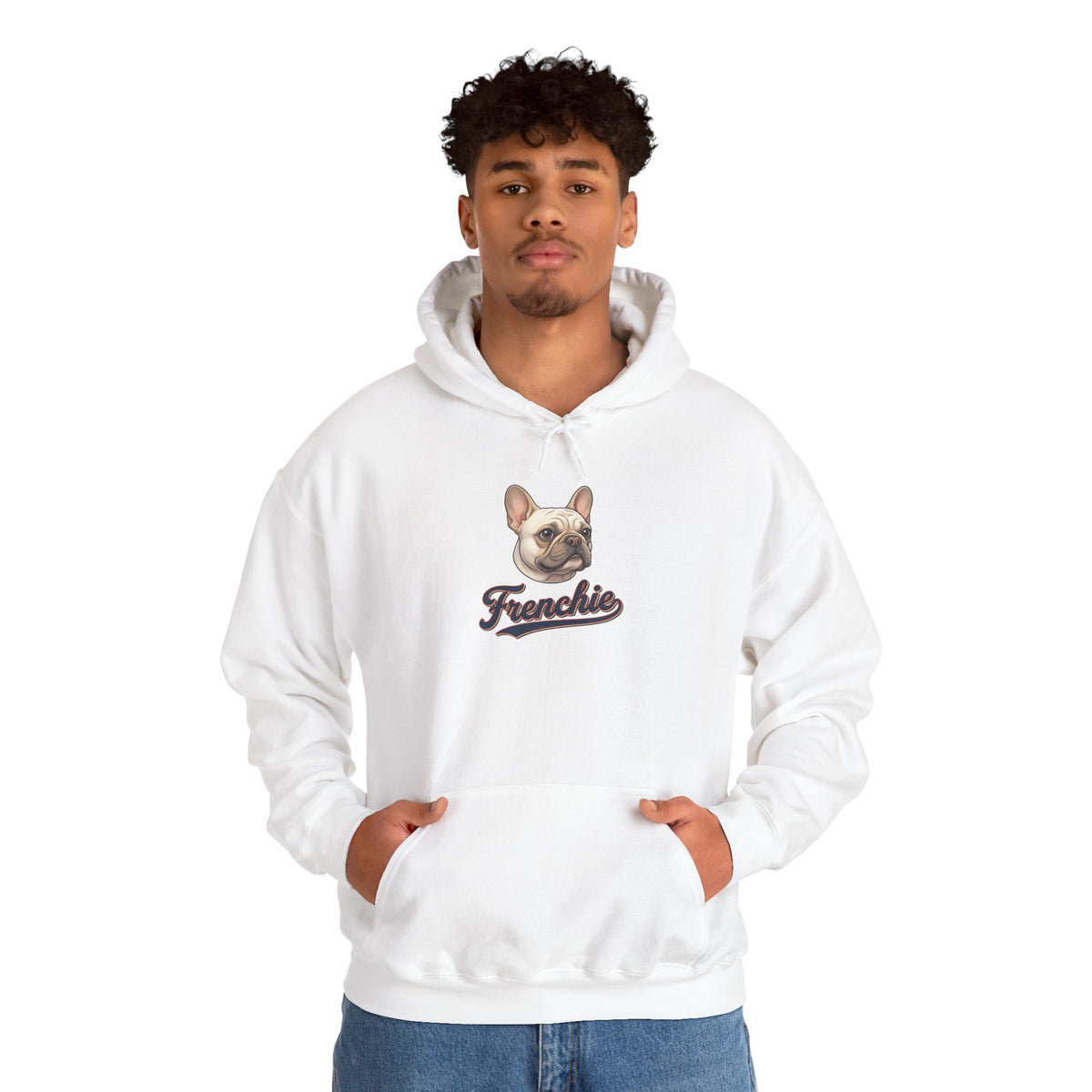Frenchie Hoodie 90% Energy — Graphic Pullover