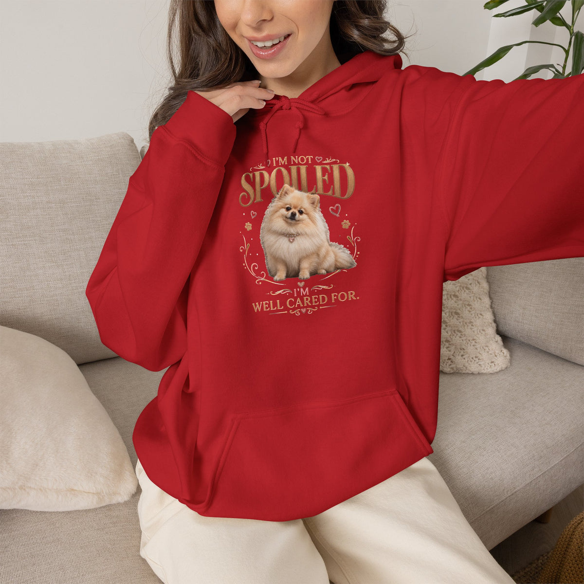 Pomeranian “Spoiled & Well Cared For” Hoodie