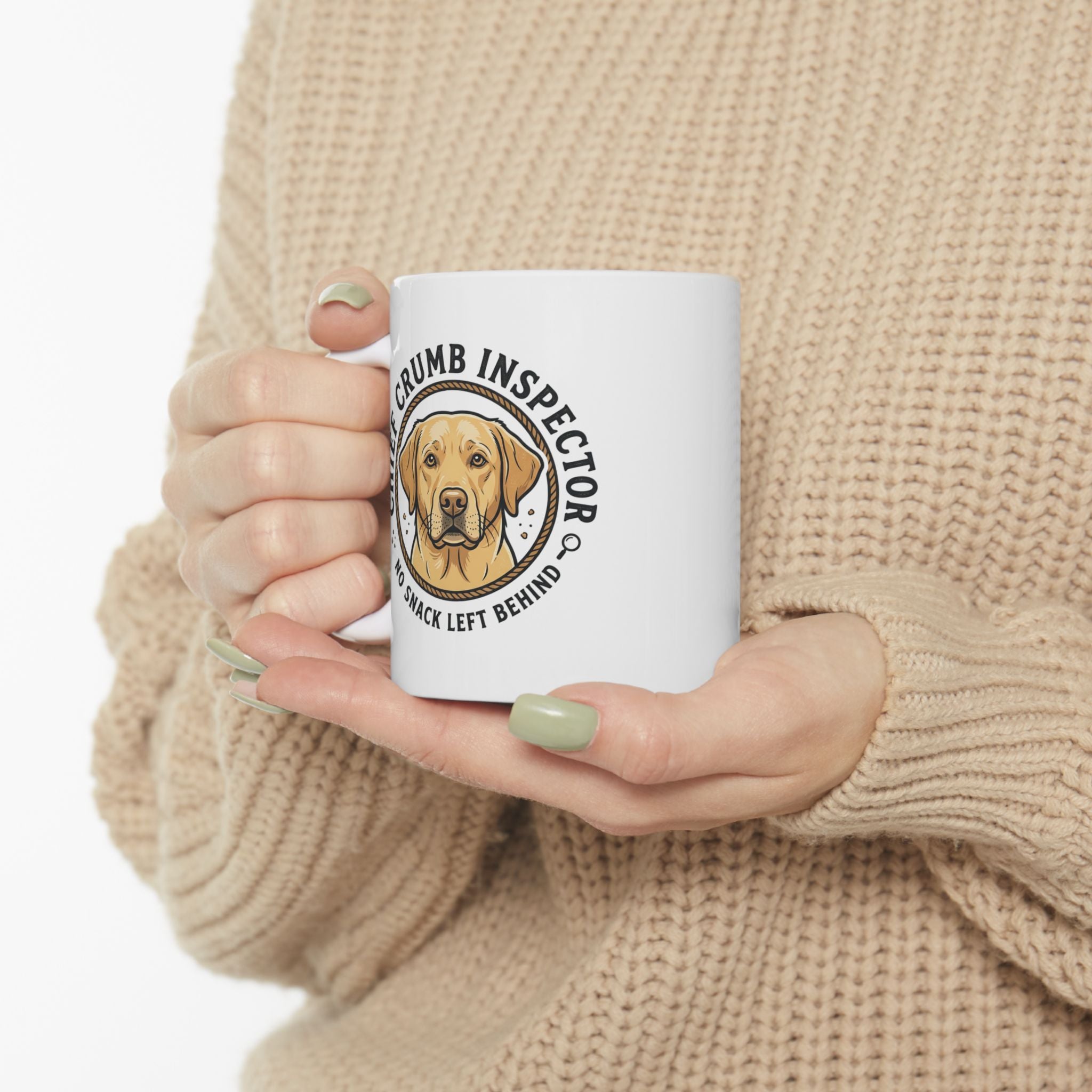 Labrador Retriever Chief Crumb Inspector Ceramic Mug – Coffee Cup (11oz & 15oz)