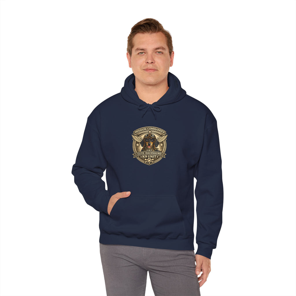 Dachshund — "Long Dog" Vintage Badge Graphic