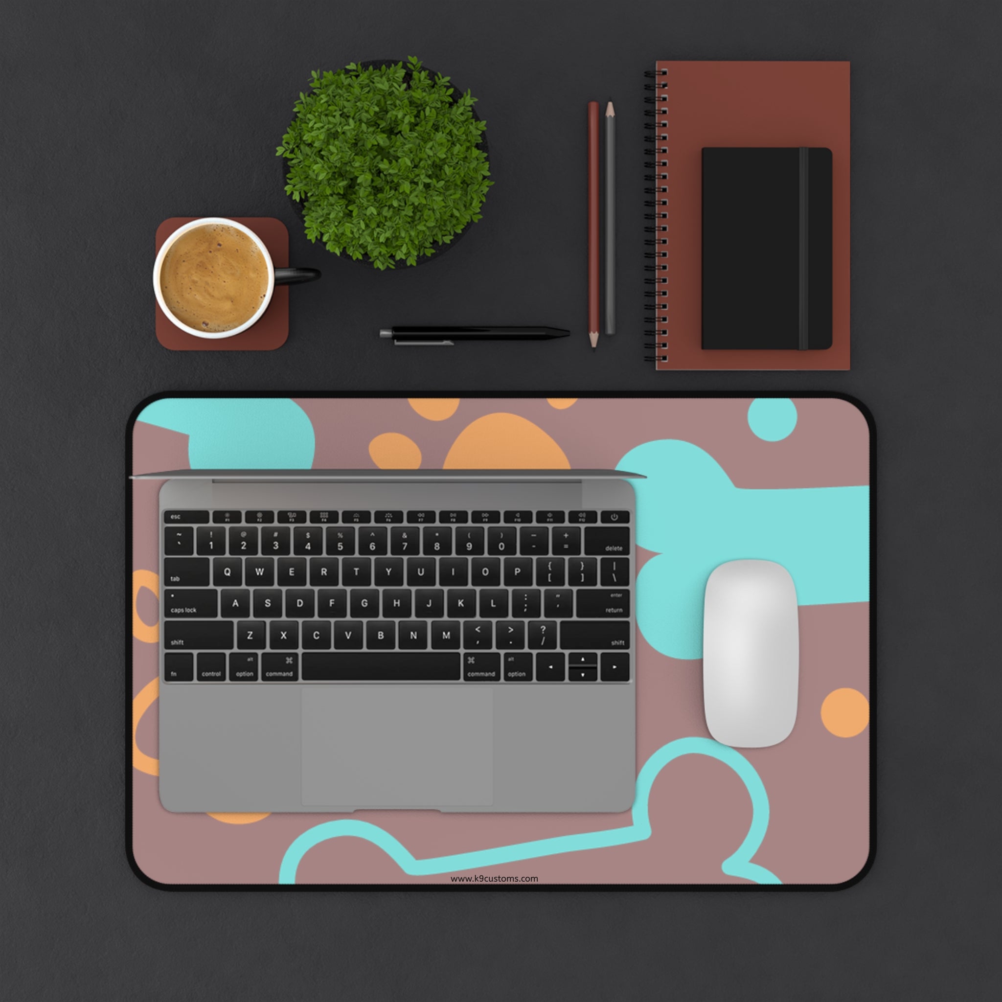 Golden Retriever Desk Mat – “I met you 5 seconds ago and I would die for you” Cute Dog Paw & Bone Mouse Pad