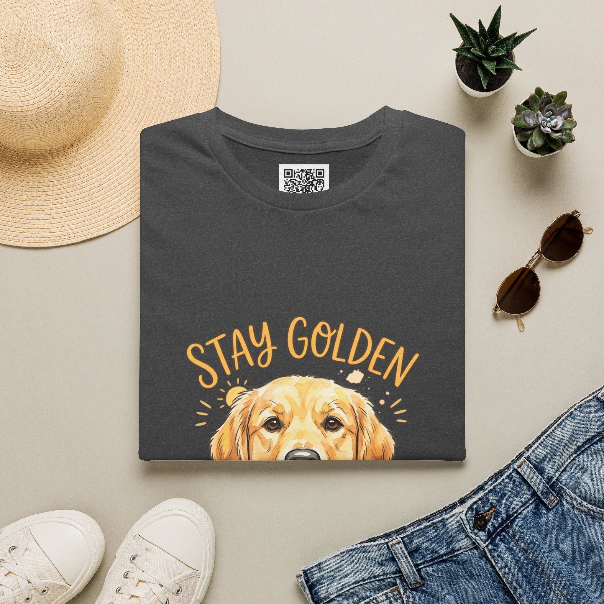 "Stay Golden" Golden Retriever Graphic Tee