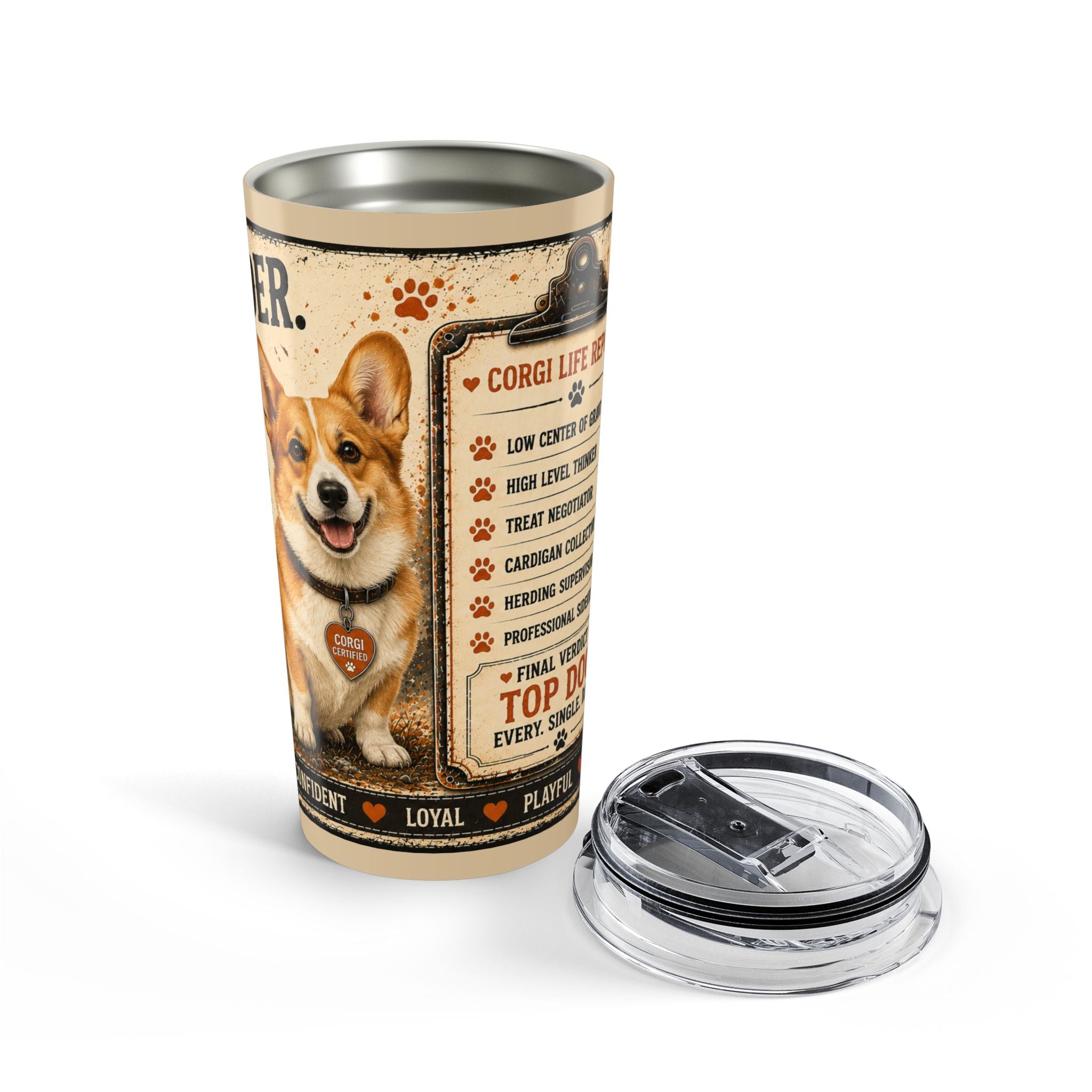 Corgi Life — Corgi Traits Travel Cup