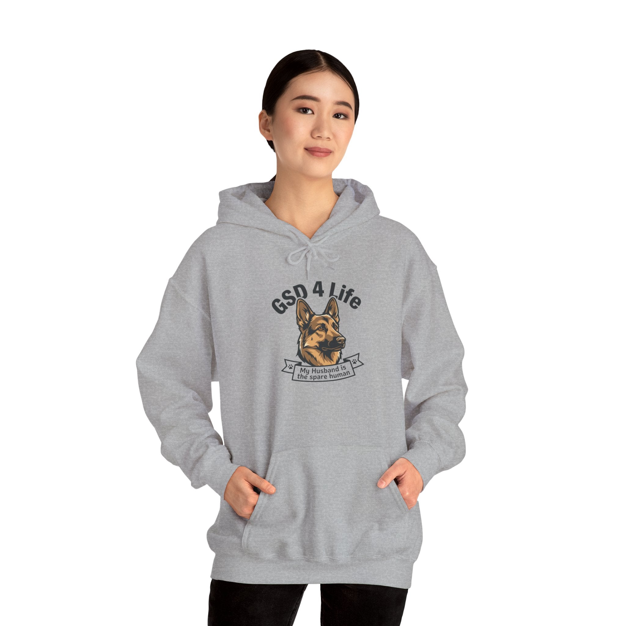 GSD 4 Life Hoodie — my husband is the spare human
