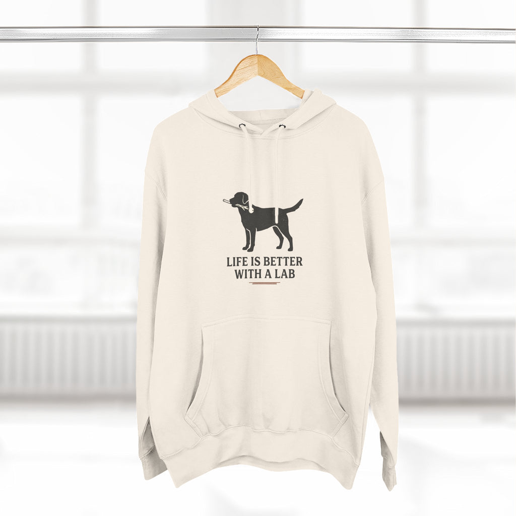 Three-Panel Fleece Hoodie