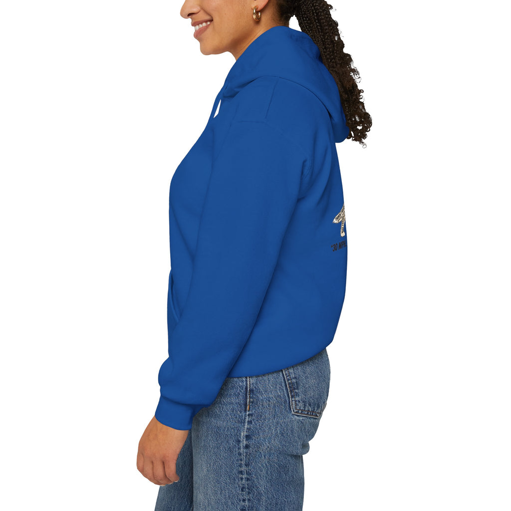 German Shepherd Hoodie - "I Can Run What's Your SuperPower" - Word Cloud Dog Silhouette Graphic Sweatshirt