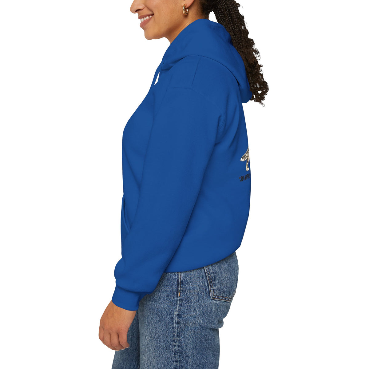 German Shepherd Hoodie - "I Can Run What's Your SuperPower" - Word Cloud Dog Silhouette Graphic Sweatshirt
